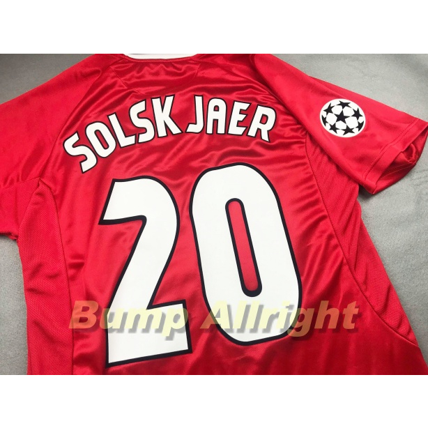 retro-เสื้อฟุตบอลย้อนยุค-vintage-ทีม-แมน-ยู-man-utd-home-1999-7-beckham-20-solskjaer-อาร์ม-เสื้อเปล่า