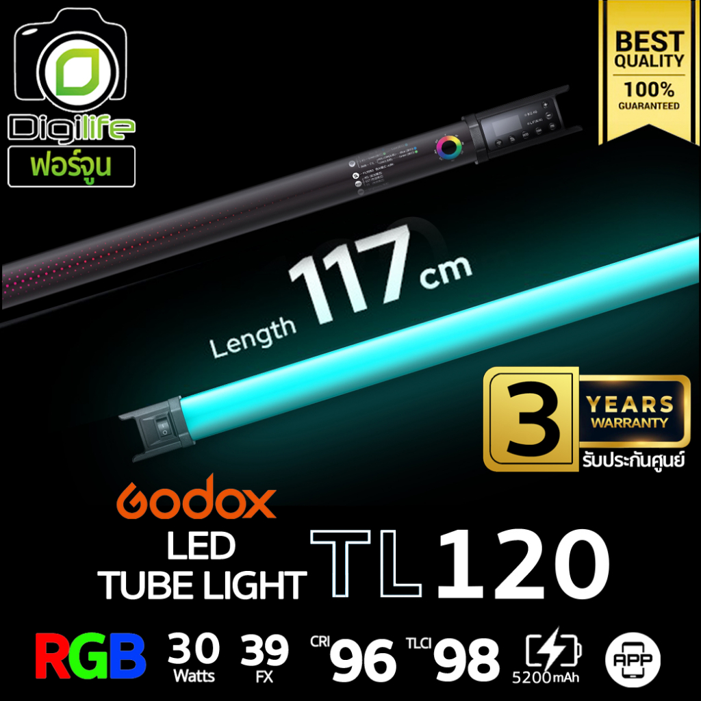 godox-led-tl120-rgb-30w-2700-6500k-5200mah-รับประกันศูนย์-godox-thailand-3ปี-stick-tube