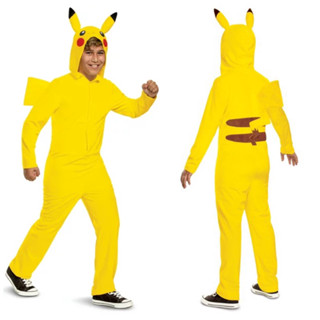 ชุดแฟนซีโปเกมอน ปิกาจุ ของแท้ จากอเมริกา Disguise Pokemon Children Unisex Pikachu Jumpsuit Costume ไซส์ 8-10,10-12ปี