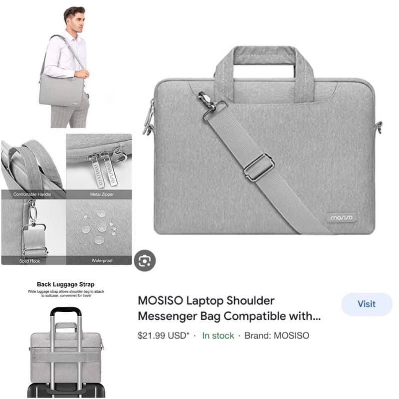 กระเป๋า-กระเป๋าใส่เอกสาร-กระเป๋าแลปท็อป-mosiso-laptop-bag-ของแท้-เปอร์เซ็นต์