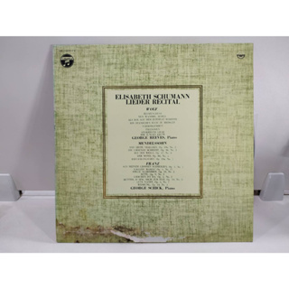 1LP Vinyl Records แผ่นเสียงไวนิล  ELISABETH SCHUMANN LIEDER RECITAL   (E14D73)