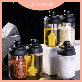 Jiari Selection  [✨สินค้าใหม่✨] โถแก้วปรุงรส,ขวดปรุงรส,ขวดใส่เกลือ,ขวดปรุงรส,ฝาพร้อมช้อน,โถปรุงรส,ขวดแก้วเครื่องเทศ,โถแก้ว,ที่ใส่เครื่องปรุง การปิดผนึกที่ดี ป้องกันความชื้นและกันฝุ่น