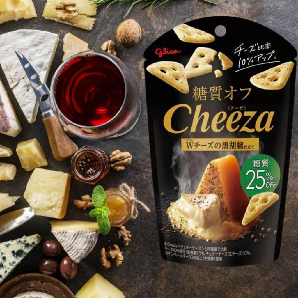 glico-cheeza-black-pepper-cheese-crackers-แครกเกอร์รสชีสพริกไทยดำ-40g-สูตรลดน้ำตาล-25-ยอดนิยม