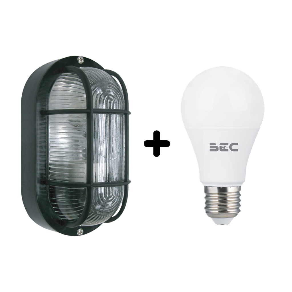 BEC โคมไฟติดผนัง ภายนอก Wall Light รุ่น 2121C ขั้ว E27 BLACK / WHITE ...
