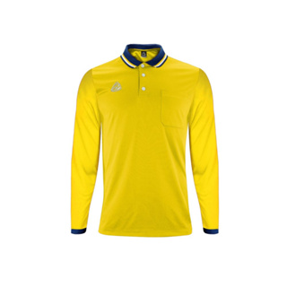 EGO SPORT เสื้อโปโลแขนยาว EG6191สีเหลือง