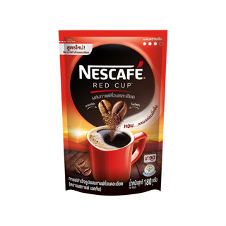 NESCAFE Red Cup เนสกาแฟ เรดคัพ สูตรออริจินัล ผสมกาแฟคั่วบดละเอียด กาแฟสำเร็จรูป ถุงเติม 180 กรัม