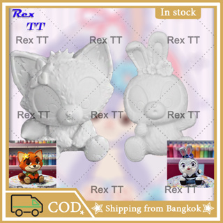Rex TT Ling Na Bell Star Dew White Model DIY Doodle Doll Coloring Piggy Bank Ornament Gift Toys