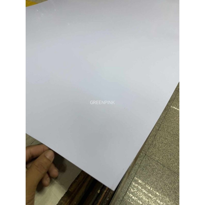 แผ่นพลาสติกแข็ง สีขาว ขนาด71x120cm.ต่อแผ่น rigid pvc film แผ่นริจิ แผ่น ...