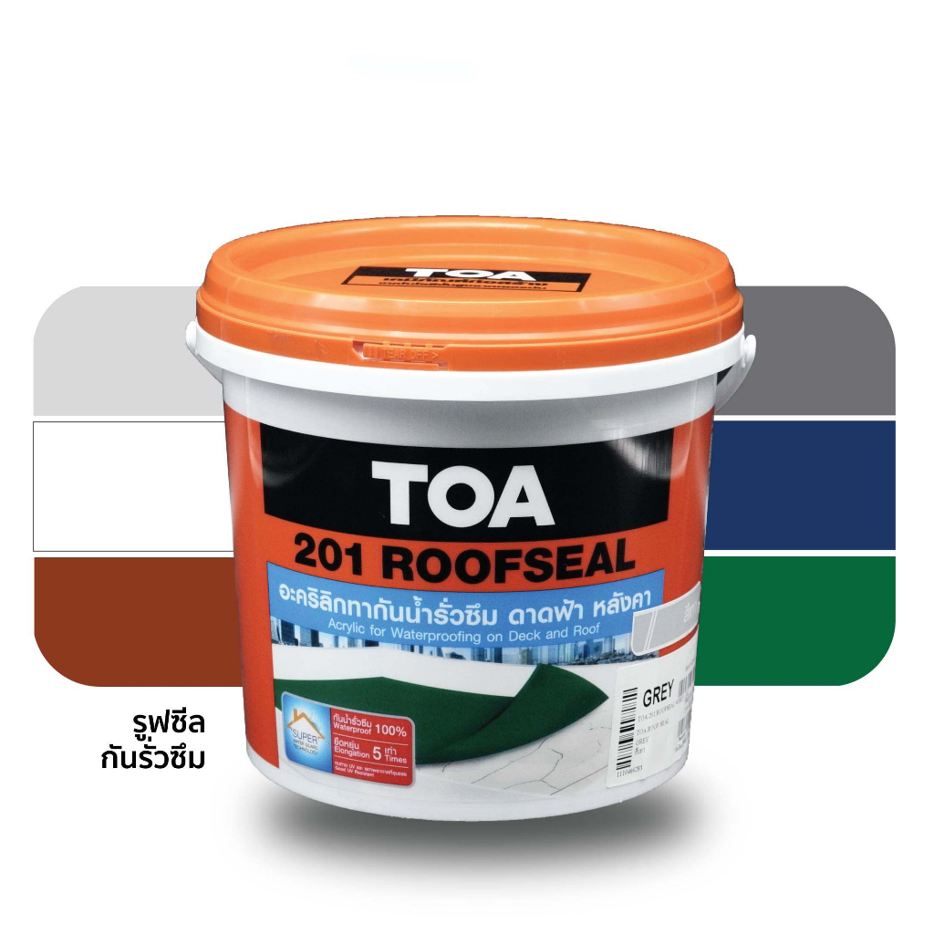 TOA 201 Roofseal (Gl-4Kg) ทีโอเอ 201 รูฟซีล อะครีลิคทากันซึมหลังคา ...