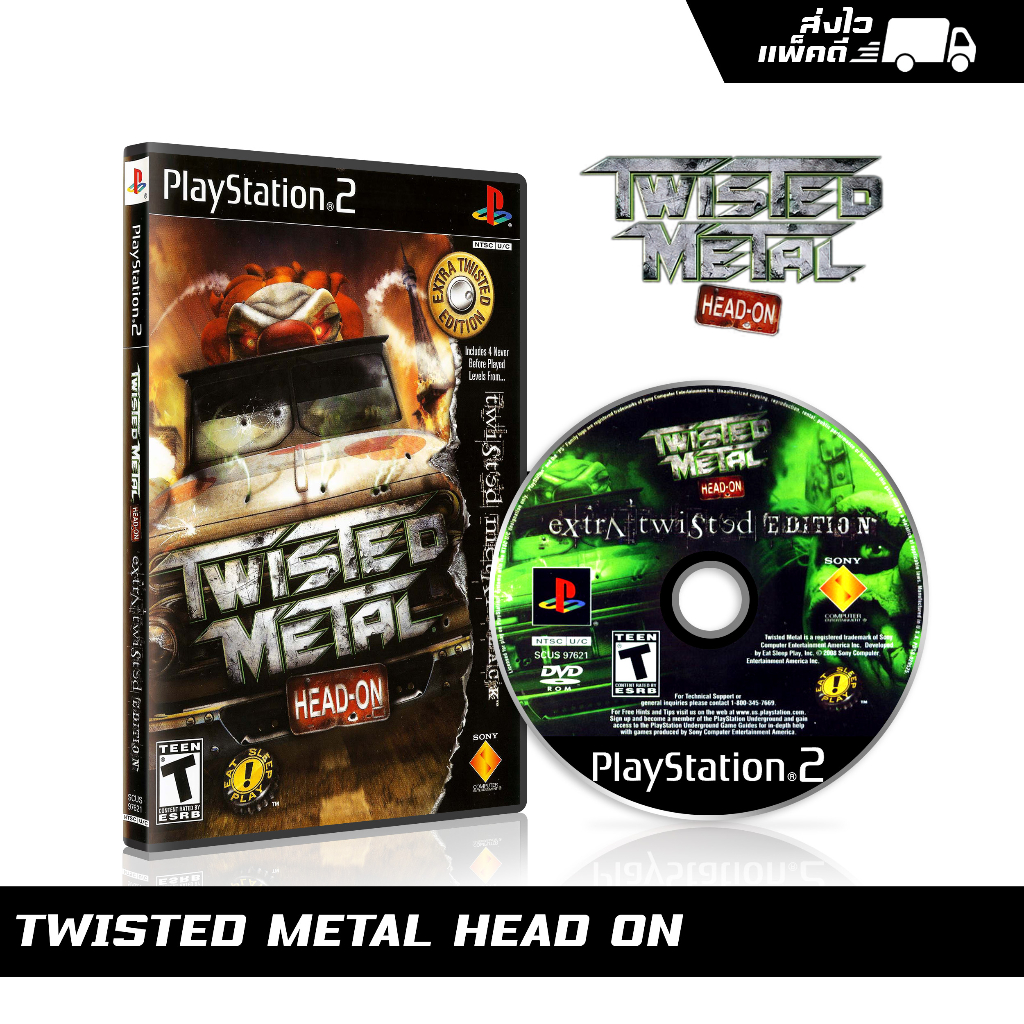 แผ่นเกม PS2 Twisted Metal HeadOn (english) สกรีนแผ่น พร้อมปกใส่กล่อง Shopee Thailand