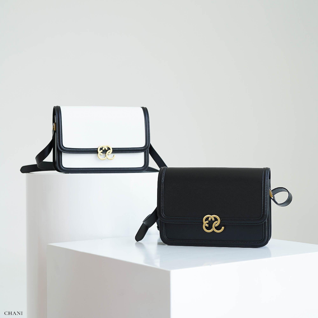 chani-8891-2-l-bag-กระเป๋าสะพายข้าง-หนัง-pu-mix-leather
