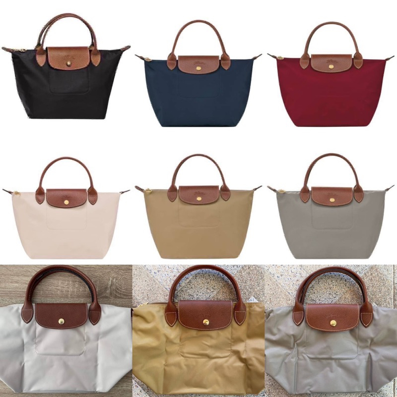 สด-ผ่อน-กระเป๋า-longchamp-s-short-สีดำ-ไม่ปักม้า-s-หูสั้น-ไม่รวมพู่