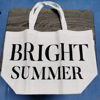 กระเป๋าผ้า Bright summer 45*35 cm ผ้าหนาทนทาน