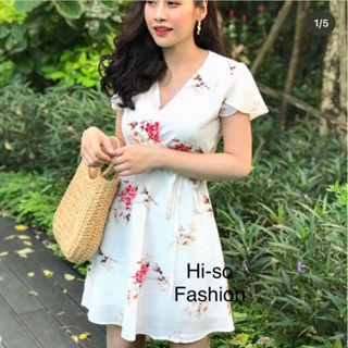 🔥ใส่ WSETZW ลด75🔥 Her Flower Dress เดรสกุหลาบ … DL015