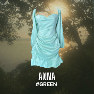 Anna Dress แอนนาเดรส ผ้าซาร่าเนื้อหนา