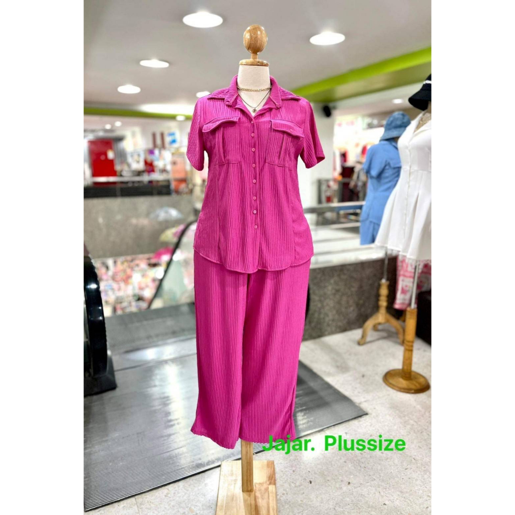 plussize-ชุดเซ็ตคนอ้วน-bust-อก-38-50-lenght-ยาว-27-waist-เอว-32-44-hips-สะโพก-50-lenght-ยาว-40