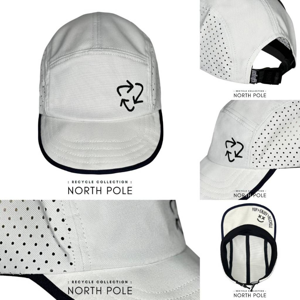 yup-หมวกวิ่ง-หมวกแก๊ป-duckbill-cap-รุ่น-recycle-collection-white