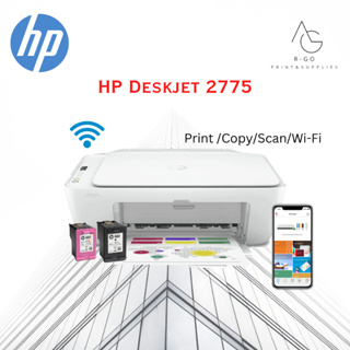 HP DeskJet Ink Advantage 2775 ปริ้น ถ่ายเอกสาร สแกน พร้อมหมึก set up 1 ชุด รับประกันศูนย์ hp 1 ปี