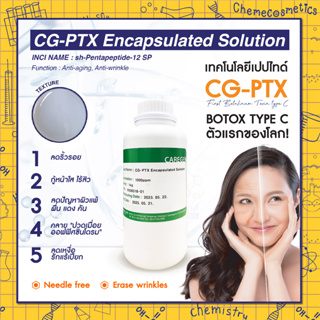 CG-PTX เปปไทด์ Botulinum Toxin type C ตัวแรกของโลกที่พัฒนาโดยเทคโนโลยีแพลตฟอร์มเปปไทด์พร้อมระบบนำส่งเข้าสู่ผิว