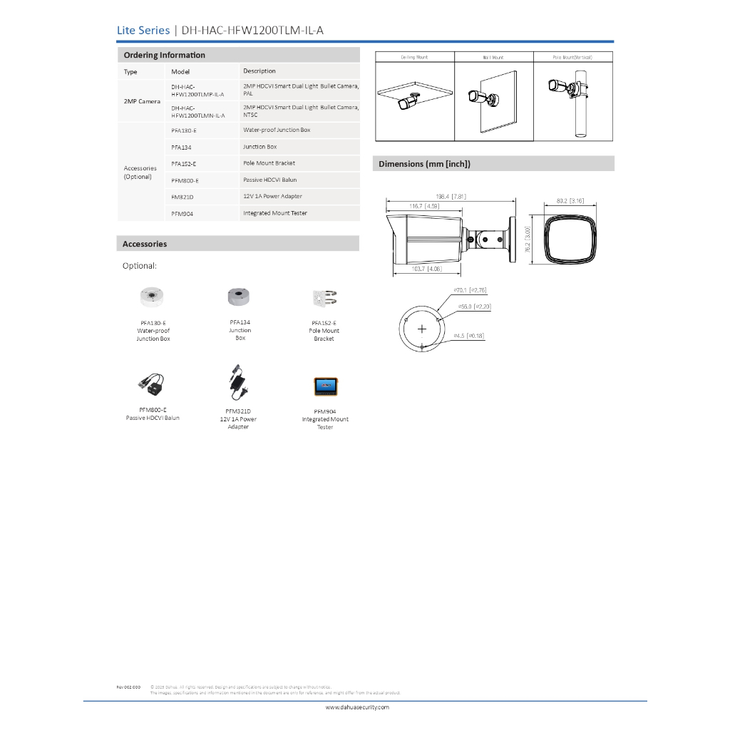 dahua-กล้องวงจรปิด-2mp-มีไมค์ในตัว-รุ่น-hac-hfw1200tlmp-il-a-เลนส์-3-6mm