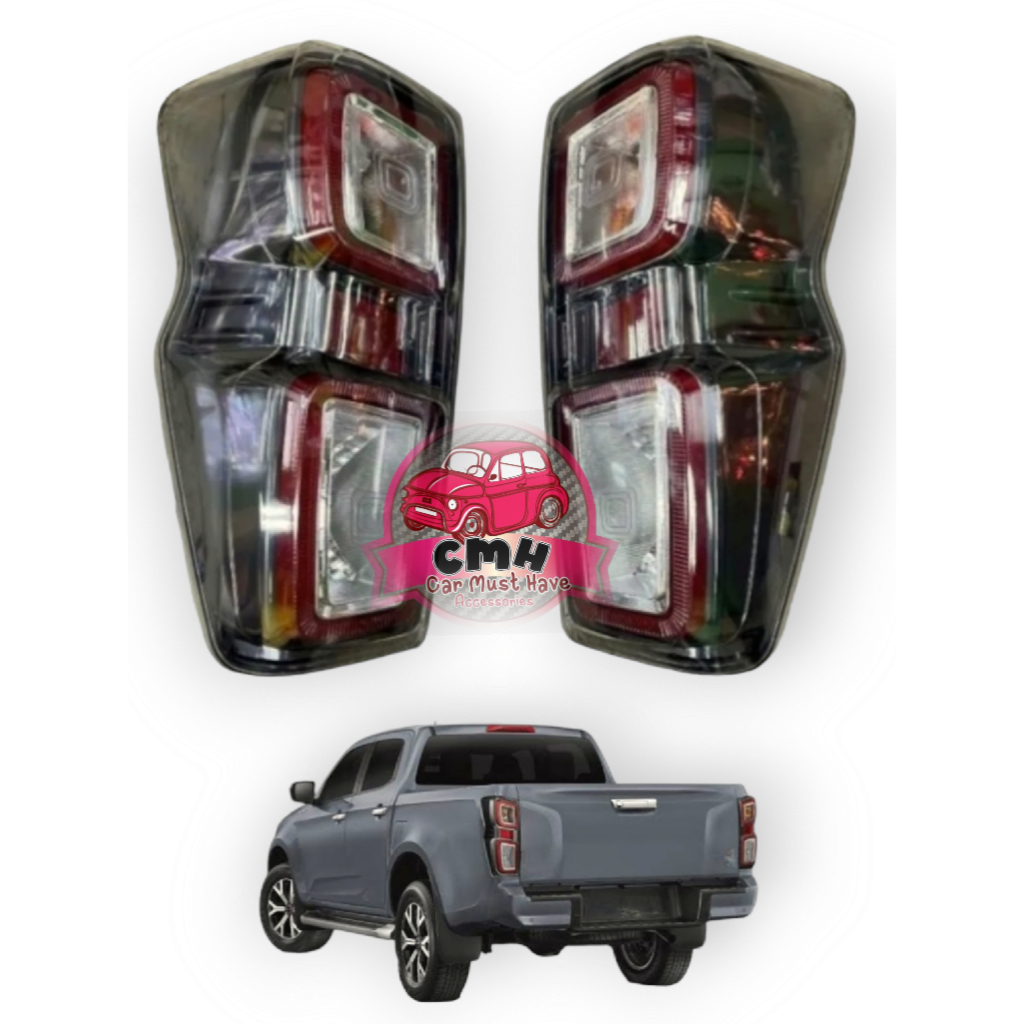 diamond-ไฟท้าย-led-พร้อมชุดสายไฟ-isuzu-dmax-2022-2023-อีซูซุ-ดีแมคซ์-ขอบเทาดำ