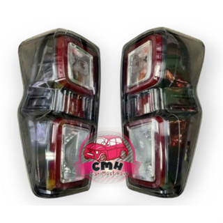 DIAMOND ไฟท้าย LED ISUZU DMAX 2022 2023  อีซูซุ ดีแมคซ์ ขอบเทาดำ