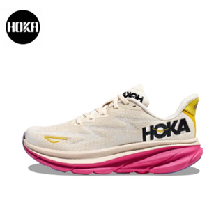 HOKA ONE ONE Clifton 9 Champagne white ของแท้ 100 %  Sports shoes Running shoes style