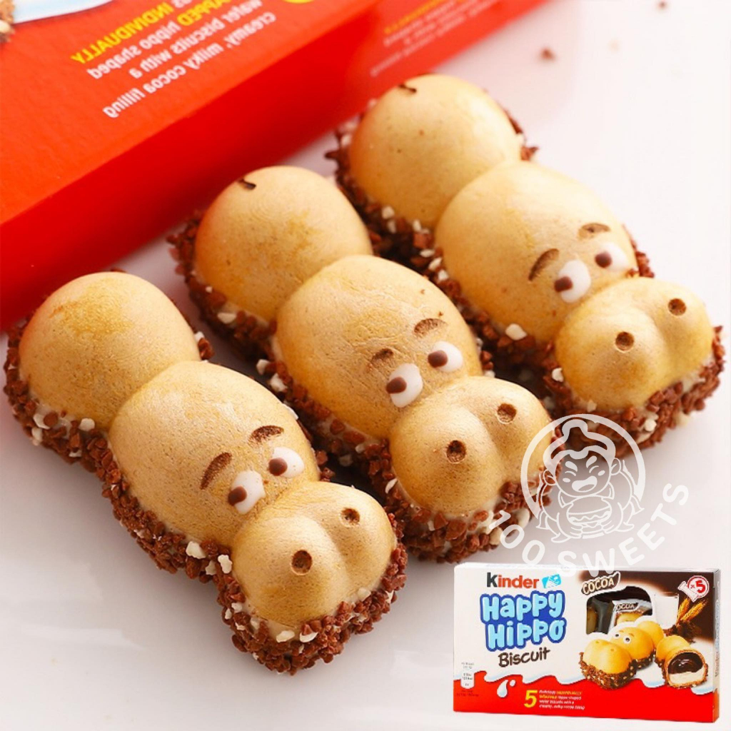 kinder-happy-hippo-เวเฟอร์กรอบสอดไส้ช็อคโกแลต