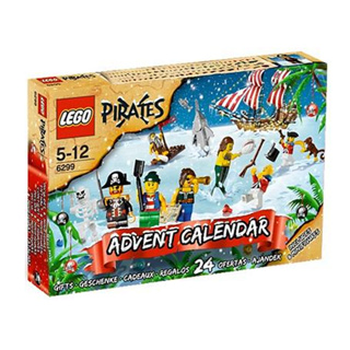 6299 : LEGO Pirates  Advent Calendar 2009 (สินค้ากล่องมีตำหนิเล็กน้อย)