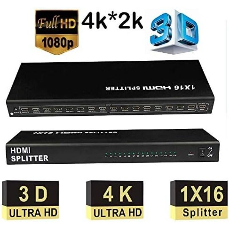 16-port-1x16-1-in-16-out-hdmi-splitter-video-audio-hd-hdtv-3d-dvd-project-support-4kx2k-3d-full-hd-1080p