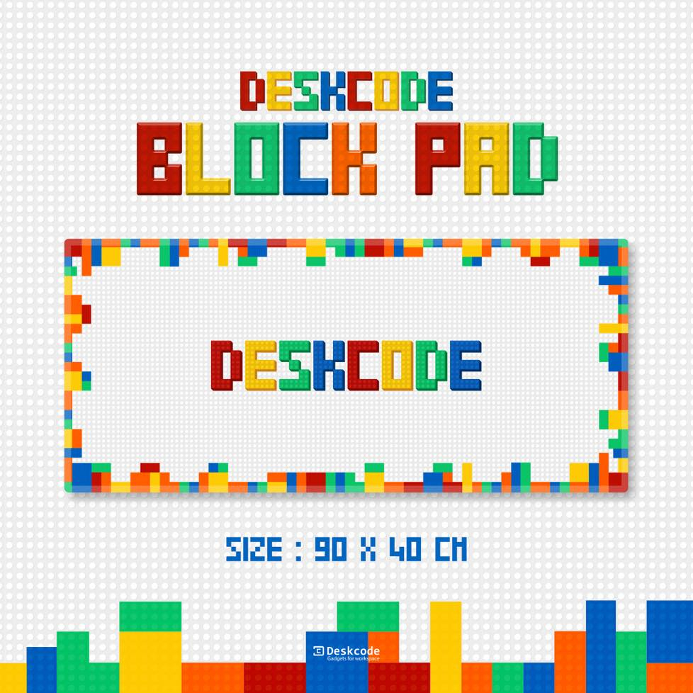 [ DESKCODE ] BLOCK PAD COLLECTION แผ่นรองเมาส์ แผ่นรองคีย์บอร์ด ขนาด 90 ...