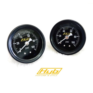 หน้าเกจแรงดันน้ำมัน 100psi เกลียว1/8 สำหรับต่อเรกกุเรทต่างๆ HYB ส่งฟรี 2 ชิ้น 700 , 5 แถม 1