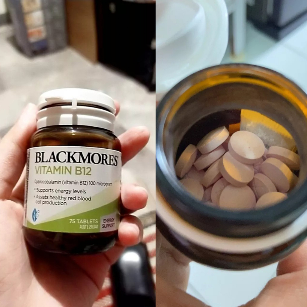 วิตามินบำรุงหูเสื่อม-blackmore-b12-วิตามินบี-12-vitamin-b12-แบล็คมอร์-วิตามินบีรวม-บำรุงร่างกายวัย50