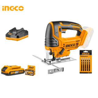 INGCO เลื่อยจิ๊กซอ ไร้สาย 20 โวลท์ รุ่น CJSLI8501 ( Li-ion Jig Saw ) เลื่อยฉลุ เลื่อยไฟฟ้า เลื่อยไร้สาย B