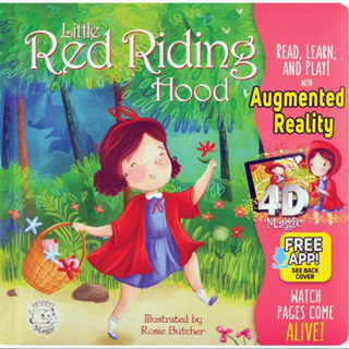 พร้อมส่ง!! นิทานภาษาอังกฤษเรื่อง  Little Red Riding Hood โหลดฟรีแอป3D(บอร์ดบุ๊คปกนวม)