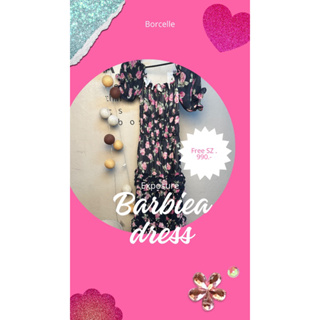Barbie dress  ชีฟอง ฟรีไซส