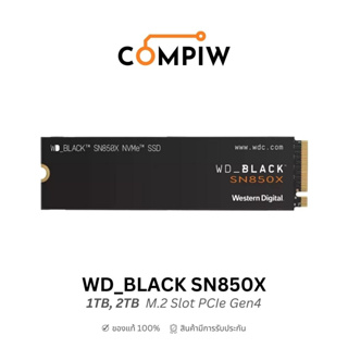 WD_BLACK SN850X 1TB, 2TB SSD M.2 2280 PCIe Gen4 x4 NVMe (WD BLACK SN850 X M2) (Compiw Shop)