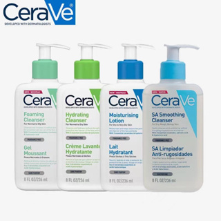 ของแท้ 100% เซราวี CERAVE SA Smoothing Cleanser ผลิตภัณฑ์ทำความสะอาด สำหรับผิวหยาบกร้าน ไม่เรียบเนียน 236ml.