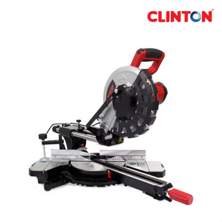 เลื่อยตัดองศา สไลด์ CLINTON  10" 2000W(เลเซอร์) รุ่น MS-255 เลื่อยวงเดือนแท่น ปรับองศา คลินตัน