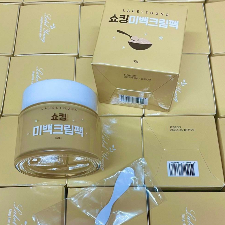 labelyoung-shocking-whitening-cream-pack-50g-ครีมบำรุงผิวหน้า