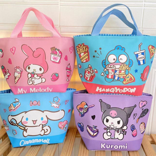 กระเป๋าใส่กล่องข้าว ทรงคางหมู Sanrio Character เก็บอุณหภูมิ มาใหม่ ขนาด 33×20×15 cm.