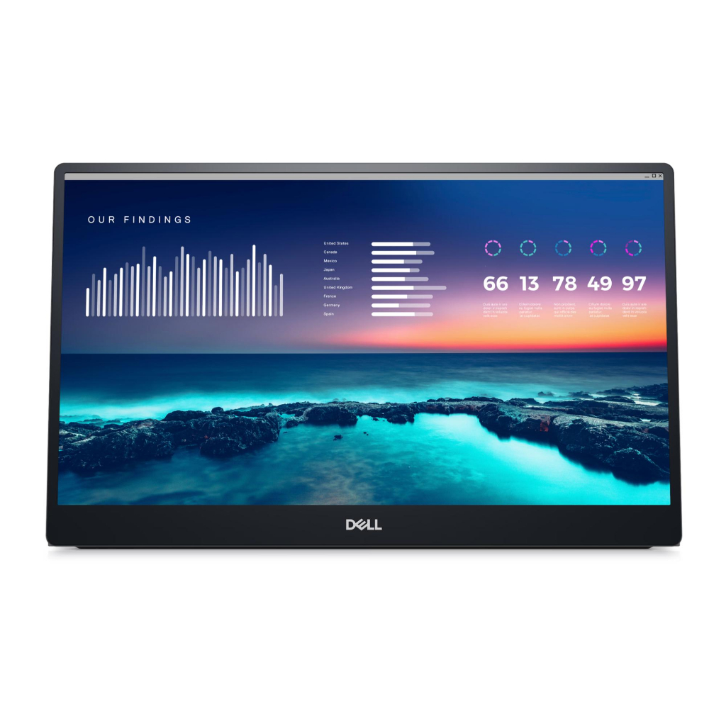 จอมอนิเตอร์พกพา-dell-14-portable-monitor-c1422h-fhd-ips-usb-c-ใช้กับmacได้