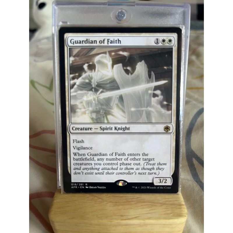 การ์ด MTG Guardian of Faith White Magic the Gathering EDH รุ่น AFR สภาพ ...