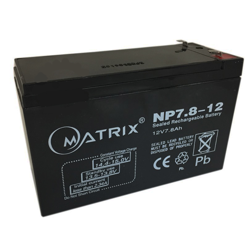 battery-ups-12v-7-8ah-matrix-แบตเตอรี่ยูพีเอส-แบตเตอรี่เครื่องสำรองไฟแบบแห้ง