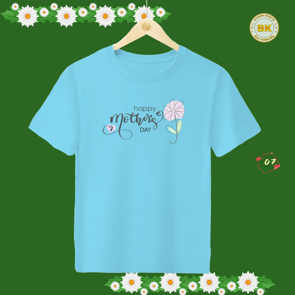 เสื้อวันแม่-สกรีนลาย-happy-mothers-day-m07-เนื้อผ้าโพลีเอสเตอร์100-ตรงปก-bkstock