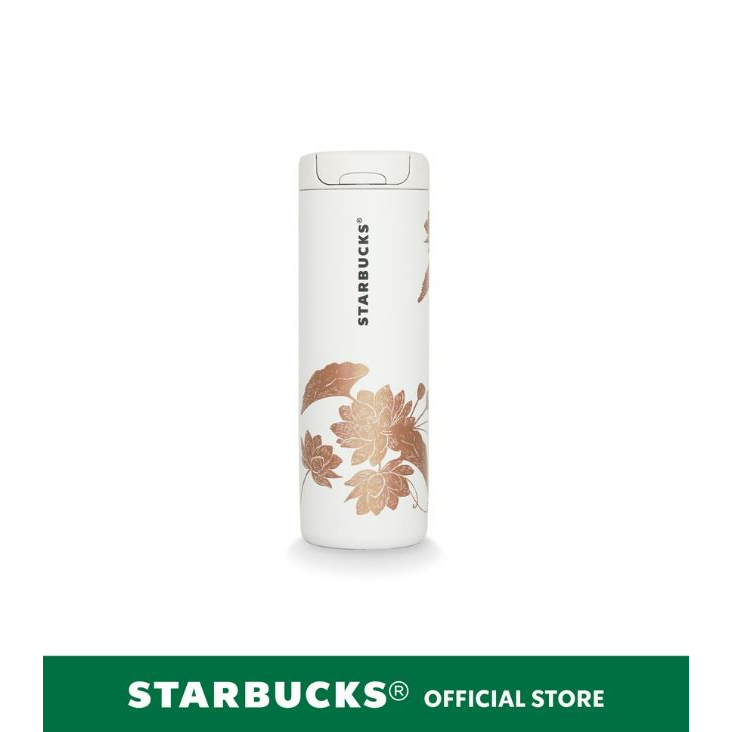 Starbucks Tumbler Stainless 12 Oz Dewata Lotus White Shopee Thailand