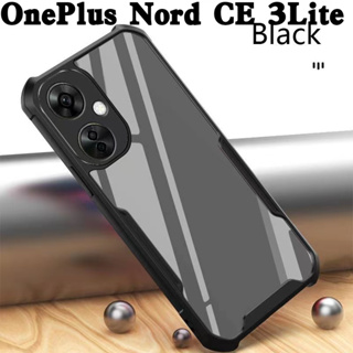OnePlus Nord CE 3 Lite 5G(พร้อมส่งในไทย)เคสกันกระแทกขอบสีหลังใสOnePlus Nord CE3 Lite 5Gตรงรุ่น