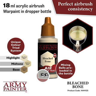 🔥มีของพร้อมส่ง🔥 Army Painter Air Bleached Bone - 18ml AP-AW4125 สีอะคริลิค สูตรพ่น ใช้กับ Airbrush Water Based Acrylic