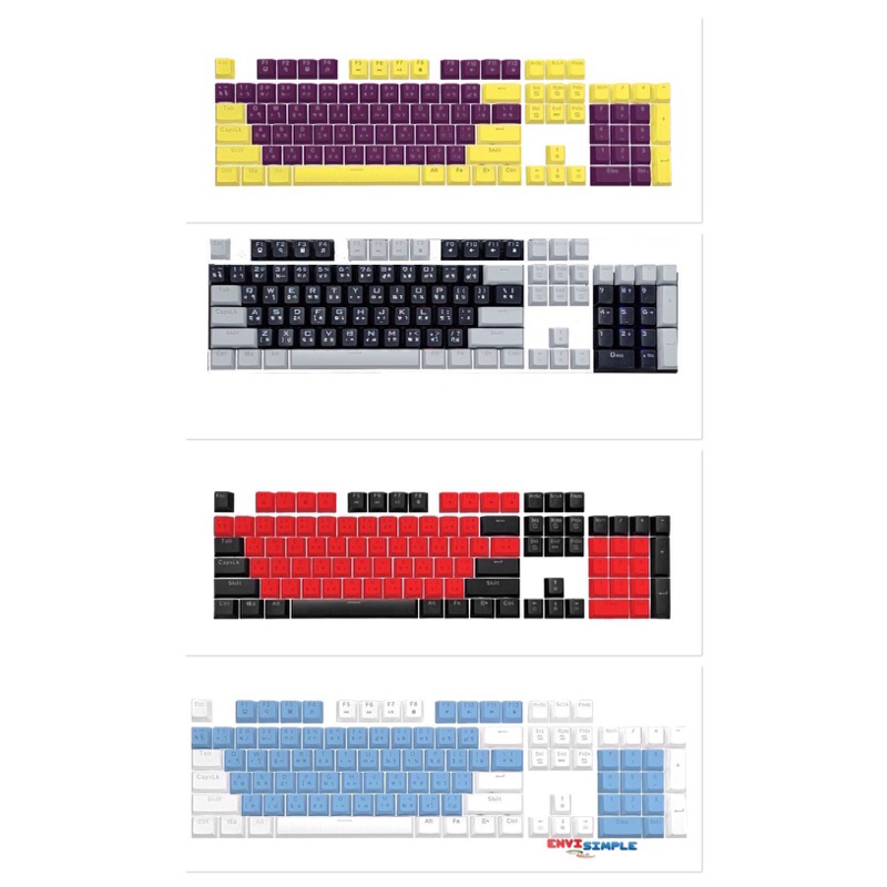 keycap-doubleshot-ไฟลอด-104-ภาษาไทยปุ่ม