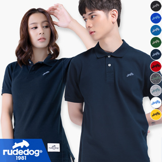 สินค้า rudedog Polo เสื้อโปโลผู้หญิง เสื้อโปโลผู้ชาย รุ่น Backslash ของแท้ 100% รู้ดด็อก